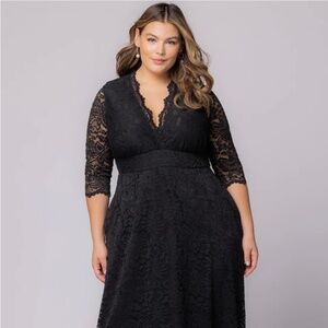 Kiyonna Maria Lace Evening Gown